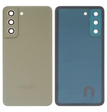 Задня панель корпусу для Samsung G990B Galaxy S21 FE 5G, зелена (Olive) + скло камери