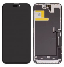 Дисплей для iPhone 14 Pro Max, чорний, з рамкою, Copy (TFT), ZY, LTPS