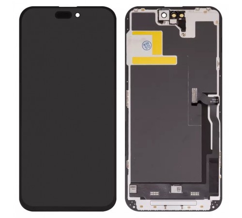 Дисплей для iPhone 14 Pro Max, чорний, з рамкою, Copy (TFT), ZY, LTPS