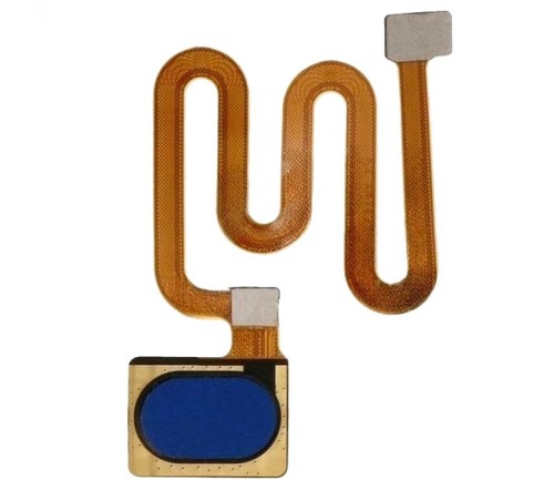 Шлейф для Oppo A5 (2020), A9 (2020), сканера отпечатка пальца (Touch ID), синий (Space Purple), Original (PRC)