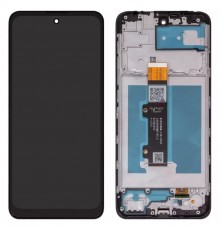 Дисплей для Motorola Moto E30 XT2158-6, Moto E40 XT2159, черный, с рамкой, High Copy