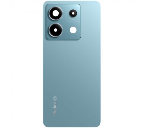 Задняя панель корпуса для Xiaomi Redmi Note 13 Pro 5G, синяя (Ocean Teal) + стекло камеры