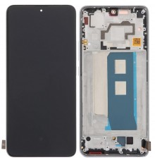 Дисплей для Xiaomi Poco F5 Pro, Redmi K60, білий (White), з рамкою, Original (PRC)