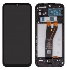 Дисплей для Samsung A146B Galaxy A14 5G, черный, с рамкой, High Copy SM-A146B A14 5G V04