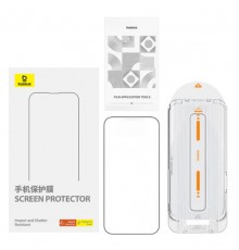 Захисне скло Baseus для Apple iPhone 15 Pro, прозоре, Full-View HD Tempered Glass Screen Protector, комплект 2шт.