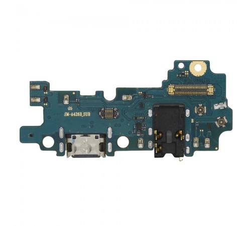 Шлейф для Samsung A426 Galaxy A42 5G, коннектора зарядки, коннектора наушників, мікрофона, плата зарядки, High Copy