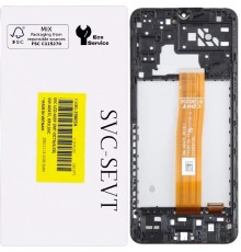 Дисплей для Samsung A047 Galaxy A04s, черный, с рамкой, Original, A047F_REV0.1