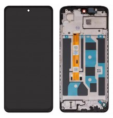 Дисплей для Oppo A3 (CPH2669), A3x (CPH2641), чорний, з рамкою, Original (PRC), BV067BRM-L00-XB00  