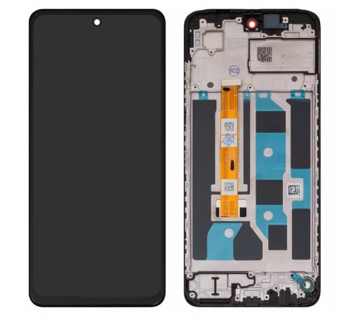 Дисплей для Oppo A3 (CPH2669), A3x (CPH2641), чорний, з рамкою, Original (PRC), BV067BRM-L00-XB00  