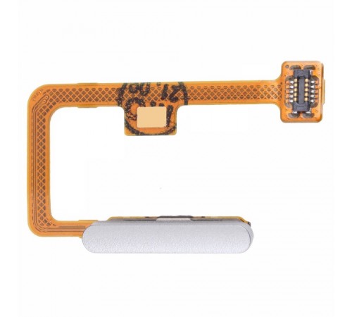 Шлейф для Xiaomi Mi 11 Lite, Mi 11 Lite 5G, Mi 11 Lite 5G NE, сканера відбитка пальця (Touch ID), сріблястий (Snowflake White), Original (PRC)