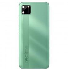 Задня панель корпуса для Realme C11, зелена (Mint Green) + скло камери