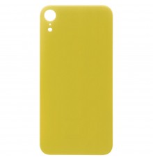Задняя панель корпуса для iPhone XR, желтая, не нужно снимать стекло камеры, Copy, big hole
