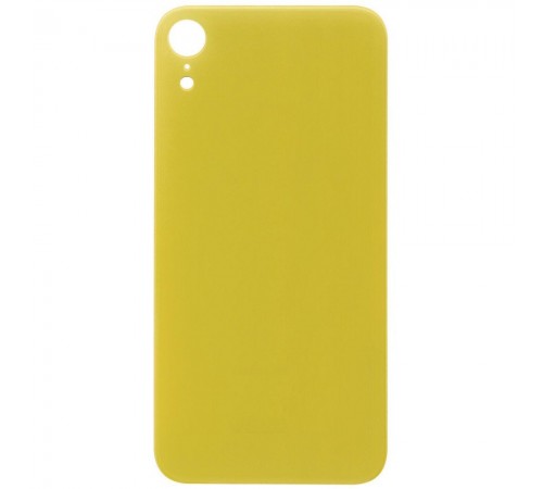 Задняя панель корпуса для iPhone XR, желтая, не нужно снимать стекло камеры, Copy, big hole