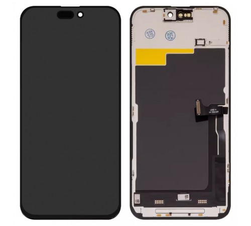 Дисплей для iPhone 15 Pro Max, черный, с рамкой, Copy (TFT), ZY, LTPS FHD