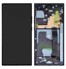Дисплей для Samsung N985F Galaxy Note 20 Ultra, N986B Galaxy Note 20 Ultra 5G, чорний (Mystic Black), з рамкою, Original (PRC)