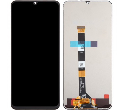 Дисплей для Realme C53, черный, без рамки, High Copy