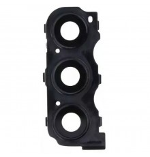 Скло камери для Samsung A235 Galaxy A23, чорне, з рамкою