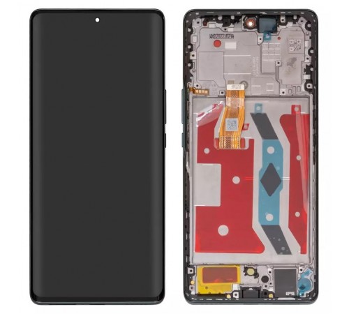 Дисплей для Huawei Honor Magic 5 Lite, зеленый, с рамкой, Original (PRC), emerald Green, RMO-NX1, RMO-NX3