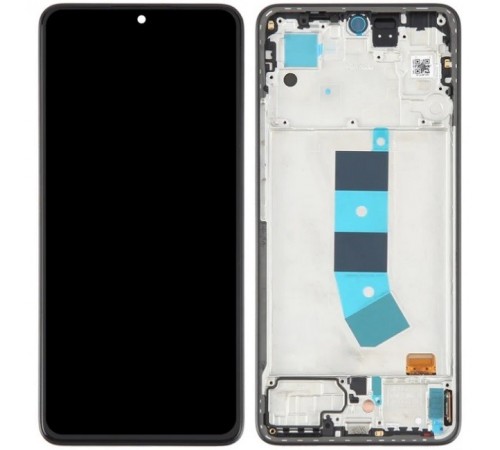 Дисплей для Xiaomi Redmi Note 13 4G, чорний (Midnight Black), з рамкою, Copy (TFT)