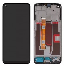 Дисплей для Oppo A54 5G, A74 5G, A93 5G, чорний, з рамкою, High Copy, CPH2195, OPG02, CPH2197, CPH2263, PCGM00, PEHM00, PEHT00