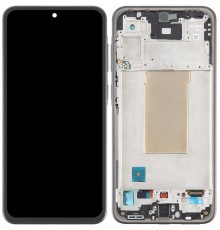 Дисплей для Samsung A366 Galaxy A36, з рамкою, чорний (Black), Original