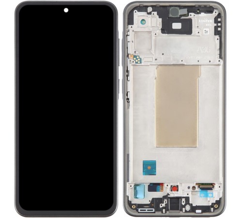 Дисплей для Samsung A366 Galaxy A36, з рамкою, чорний (Black), Original