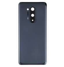 Задня панель корпусу для OnePlus 8 Pro, чорна (Onyx Black) + скло камери