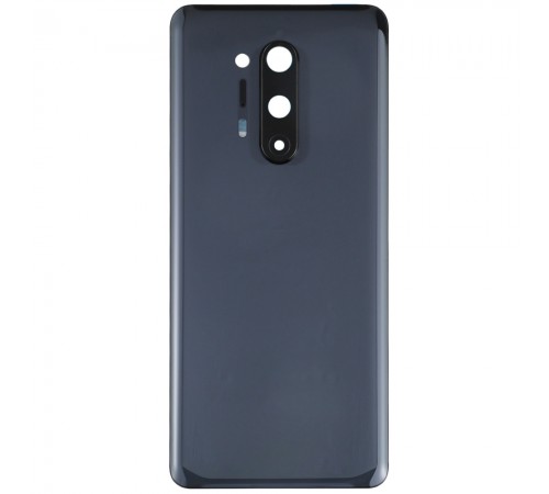 Задняя панель корпуса для OnePlus 8 Pro, черная (Onyx Black) + стекло камеры