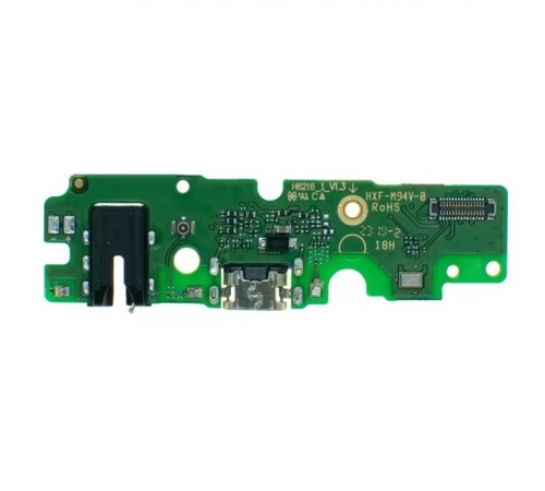 Шлейф для Tecno Spark 6 (KE7), коннектора зарядки, коннектора наушников, микрофона, плата зарядки, Original (PRC)