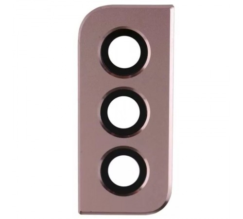 Скло камери для Samsung G991 Galaxy S21 5G, рожеве (Phantom Pink), з рамкою