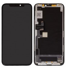 Дисплей для iPhone 11 Pro, чорний, з рамкою, High Copy без мікросхеми, (OLED), GX OEM hard