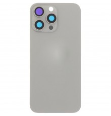 Задняя панель корпуса для iPhone 16 Pro Max, серая + стекло камеры, Original (PRC), natural titanium