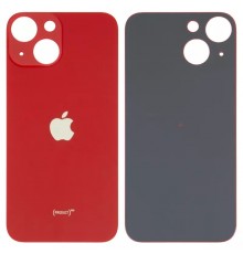 Задняя панель корпуса для iPhone 13 mini, красная, не нужно снимать стекло камеры, big hole