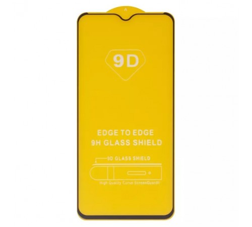 Захисне скло для Xiaomi Poco M2, Poco M3, Redmi 9, Redmi 9T, сумісне з чохлом, Full Glue, (без упаковки), чорний