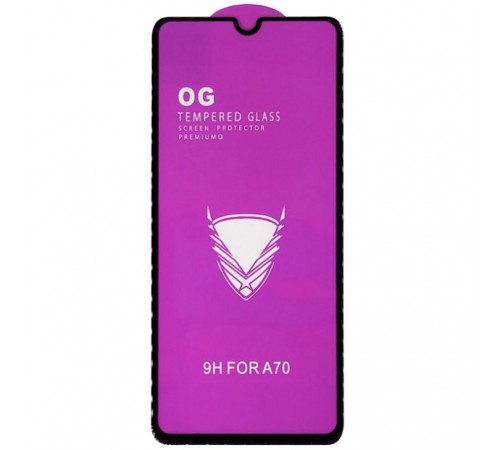 Защитное стекло для Samsung A705 Galaxy A70, A707 Galaxy A70s, A135 Galaxy A13, A235 Galaxy A23 4G, A908 Galaxy A90 5G, M236 Galaxy M23, M336 Galaxy M33, 9H, Golden Armor OG, Full-Screen, Full Glue, (без упаковки), черный