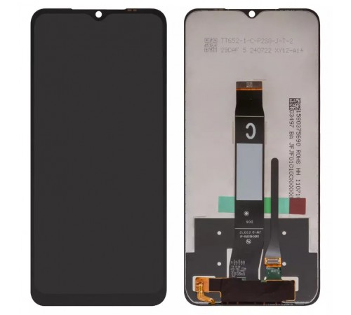 Дисплей для Xiaomi Poco C50, Poco C51, Redmi A1, Redmi A1 Plus, Redmi A2, Redmi A2 Plus, чорний, без рамки, (Box)