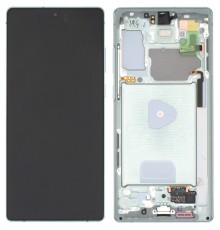 Дисплей для Samsung N980F Galaxy Note 20, N981 Galaxy Note 20 5G, зеленый, с рамкой, Original (PRC), mystic green
