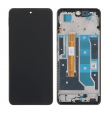 Дисплей для Realme C67 4G, черный (Black Rock), с рамкой, Original (PRC), RMX3890