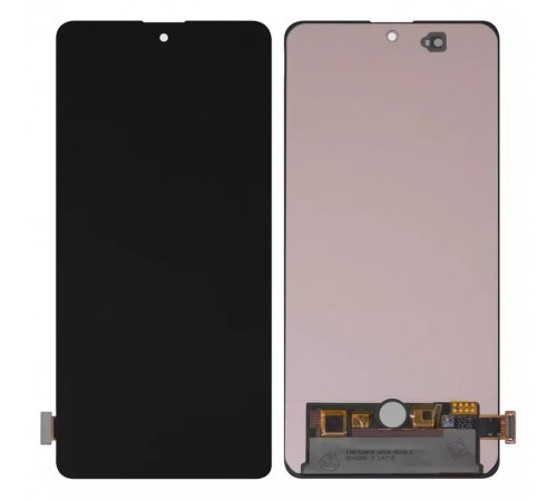 Дисплей для Samsung A715 Galaxy A71, чорний, без рамки, High Copy (OLED)