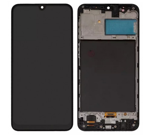 Дисплей для Samsung M215 Galaxy M21, M305 Galaxy M30, M307 Galaxy M30s, M315 Galaxy M31, черный, с рамкой, High Copy (OLED)