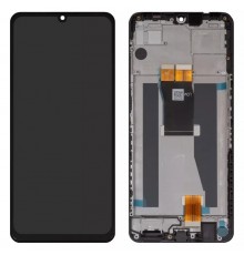 Дисплей для ZTE Blade V50 Vita, чорний, з рамкою, Original (PRC)