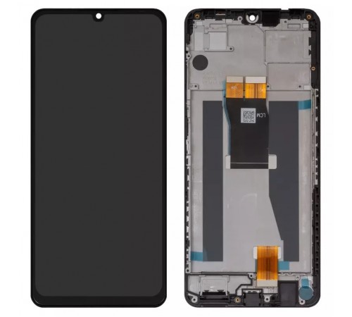 Дисплей для ZTE Blade V50 Vita, чорний, з рамкою, Original (PRC)