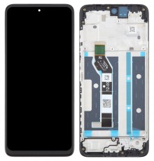 Дисплей для Motorola Moto E15, Moto G05, Moto G15, черный, с рамкой, Original (PRC)