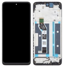 Дисплей для Motorola Moto E15, Moto G05, Moto G15, чорний, з рамкою, Original (PRC)
