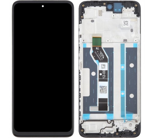 Дисплей для Motorola Moto E15, Moto G05, Moto G15, чорний, з рамкою, Original (PRC)