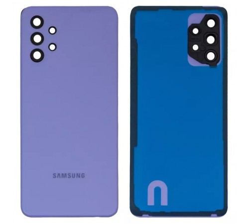 Задня панель корпусу для Samsung A326 Galaxy A32 5G, фіолетова (Awesome Violet) + скло камери