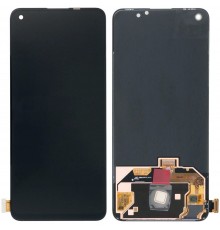 Дисплей для Oppo Reno 5, Reno 6, чорний, без рамки, Original (PRC), (переклеєне скло), p/n: AMS643YE04