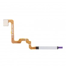 Шлейф для Xiaomi Redmi 12, сканера отпечатка пальца (Touch ID), серебристый (Polar Silver), Original (PRC)