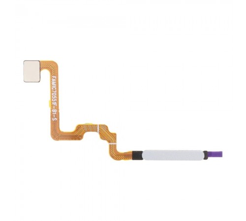 Шлейф для Xiaomi Redmi 12, сканера отпечатка пальца (Touch ID), серебристый (Polar Silver), Original (PRC)