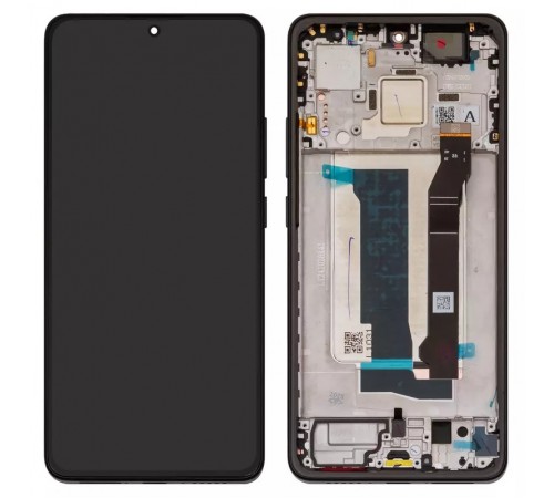 Дисплей для Xiaomi Poco X7 Pro, чорний, з рамкою, Original (PRC), 2412DPC0AG, 2412DPC0AI